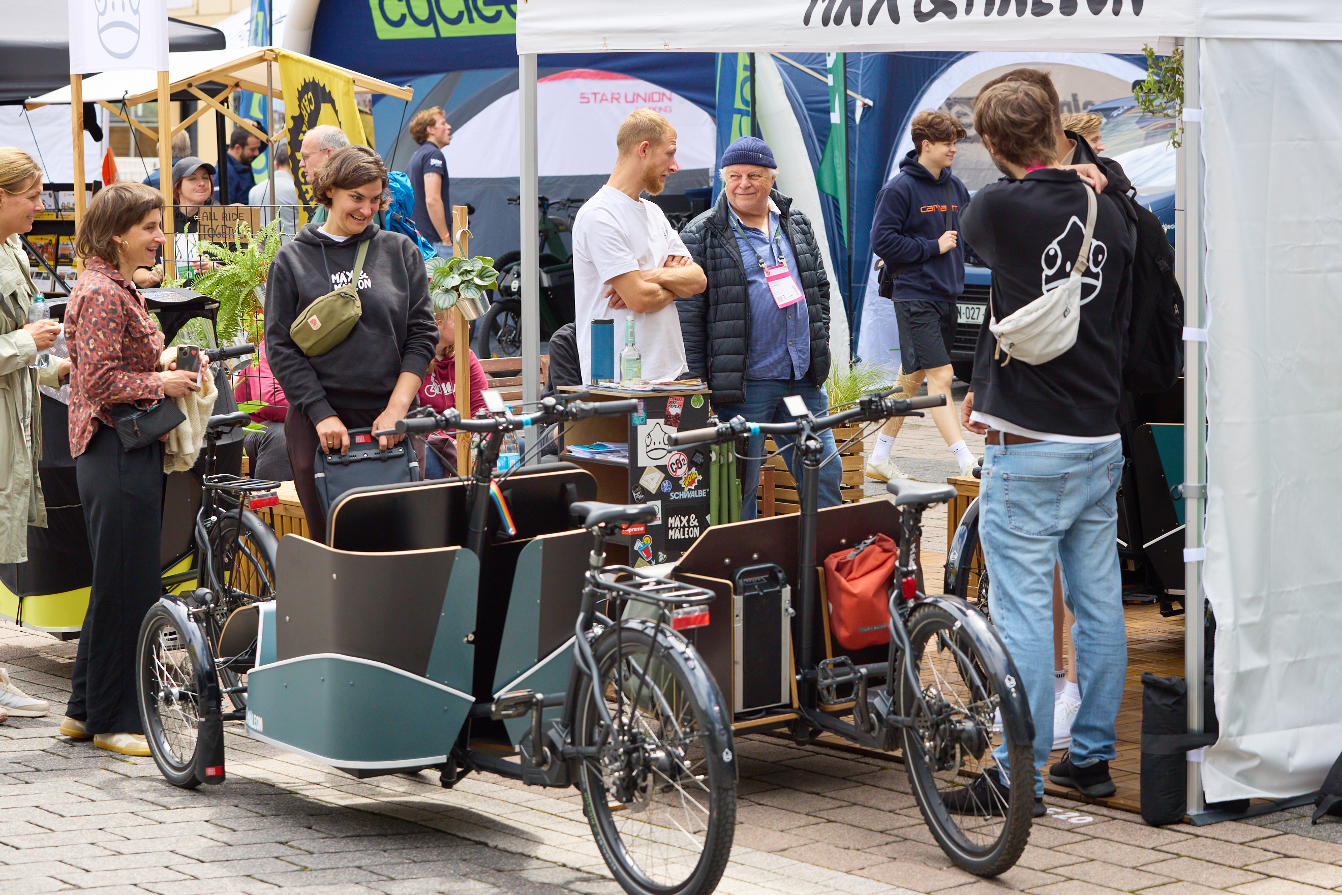 Demo Area, Freigelände F10, Mäx & Mäleon GmbH, F10F20, Cargobikes